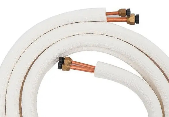 Beste Prijs Solar Plus geïsoleerde koperen leiding 1/4" x 3/8", 7m, 9 mm 3-laags brandvertragende isolatie