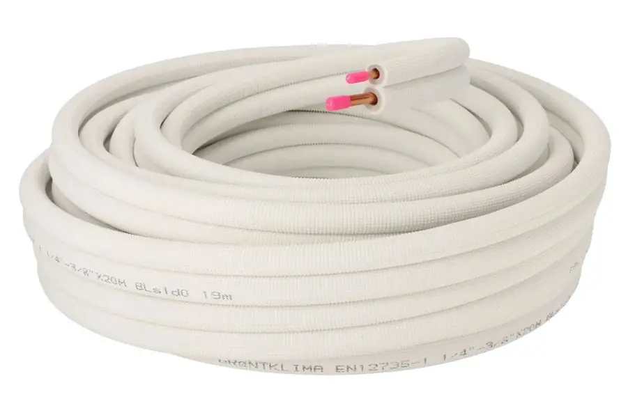Solar Plus geïsoleerde koperen leiding 1/4" x 5/8", 20m , 9 mm 3-laags brandvertragende isolatie Bestseller