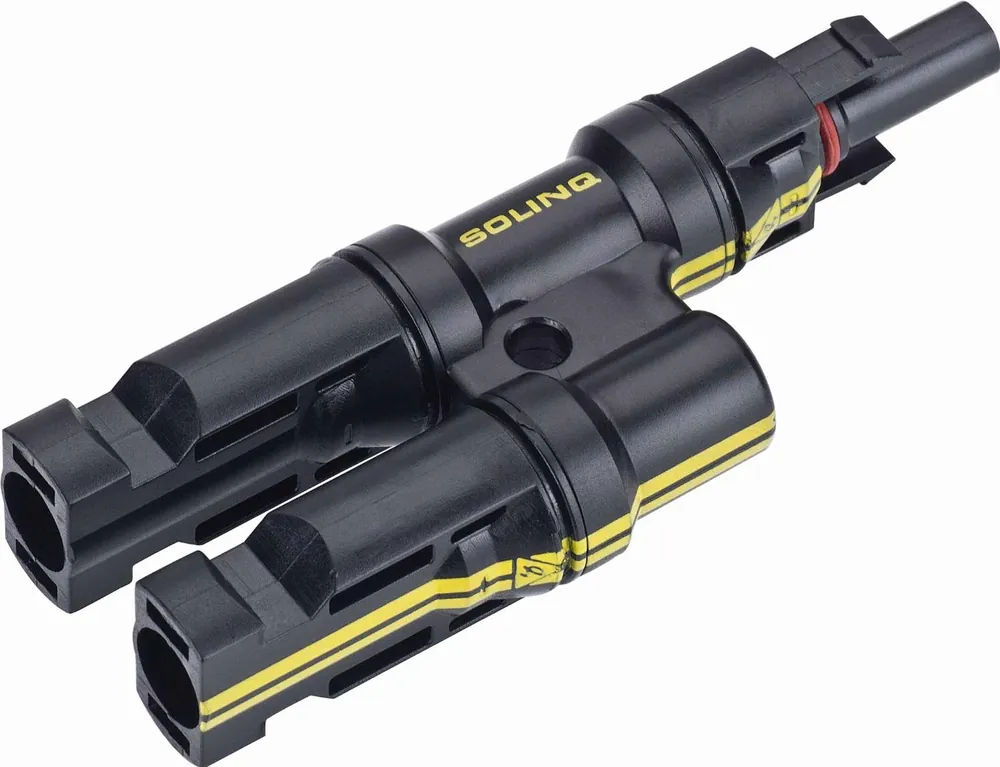 Solar Stick Y Splitter MC4 MMF, voor het parallel aansluiten van dunne film CIS panelen Beste Prijs