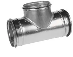 Solar t-stuk diameter 125mm aftakking 125mm 90 graden met rubber afdichting safe uitvoering ST 125 125 Meest Verkocht