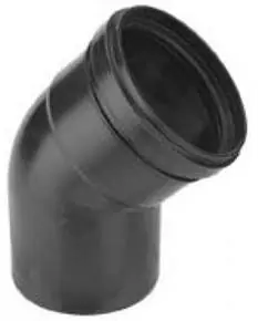 Populair Solar Plus kunststof bocht glad, polypropyleen (pp), kunststof, Ø80mm, 45°
