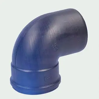 Hete Deal Solar Plus kunststof bocht glad, polypropyleen (pp), kunststof, Ø80mm, 89°