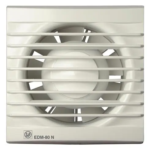 Soler & Palau EDM-80 badkamerventilator (toilet) aan/uit wit 5210043500 Betaalbaar