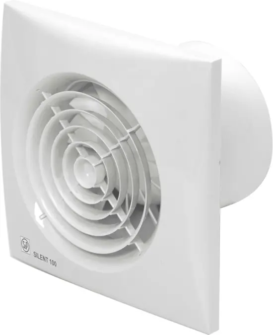 Goedkoop Soler & Palau Silent 100 badkamerventilator (toilet) 92m3/h met timer wit 5210406400