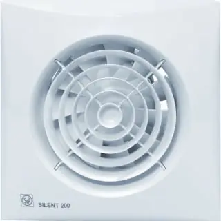 Soler & Palau Silent 200 badkamerventilator (toilet) 176m3/h met timer wit 5210425400 Superprijs