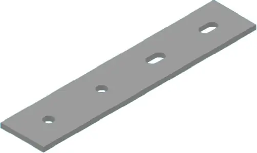 Beperkte Voorraad Solarstell Aluminium koppelstrip M8 220071