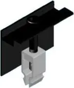 Betaalbaar Solarstell Easy klik eindklem tbv montagerail 30mm kleur zwart