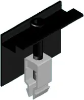 Tijdelijk Beschikbaar Solarstell Easy klik eindklem tbv motagerail 35mm kleur zwart 860135