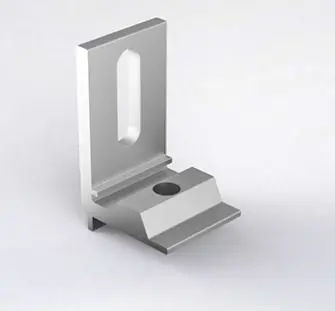 Merkproduct Solarstell verbinder voor bevestiging van PV panelen, aluminium, dakhaak, gatmaat 8mm