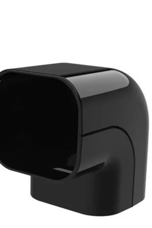Tecnosystemi Excellens, buitenbocht, 90 graden, 100x64, zwart Direct Verzonden