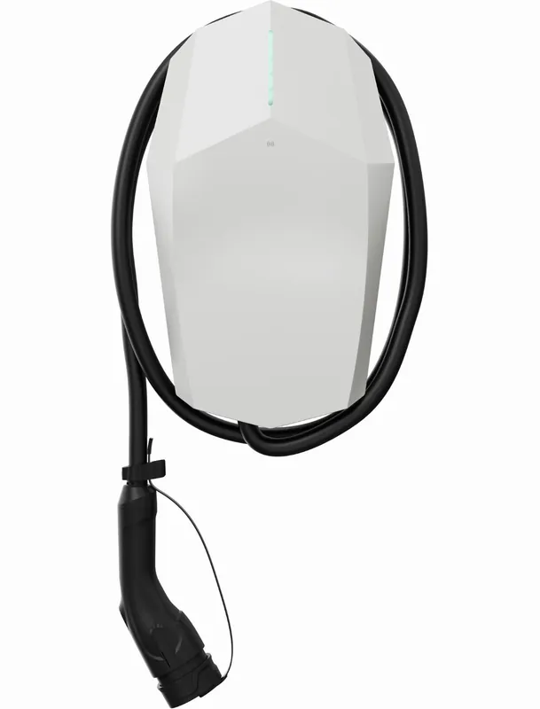 Tijdelijk Beschikbaar Toekomst ready, Cloud-Proxy, 22kW, installatie gemak en vaste kabel van 6,5meter. Wit. Met gratis P1-Converter in November.