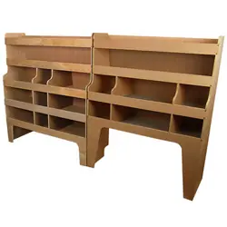 Bedrijfswageninrichting hout met vakken Ford Transit Exclusieve Aanbieding