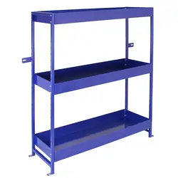 Actieprijs Bedrijfswageninrichting metaal met bakken Blauw