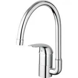 Grohe EuroEco keukenkraan chroom, metalen greep Koop Vandaag