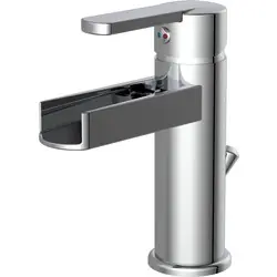 Merkproduct Schütte Niagara wastafelkraan watervaluitloop, chroom