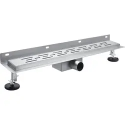 Nieuw Dynamic Way douchegoot RVS met muurflens 700x70mm