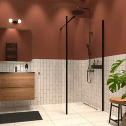 Sealskin Inc. inloopdouche type A1 90x30x200cm met douchemand, 8mm helder veiligheidsglas met antikalklaag Mat zwart Meest Verkocht