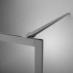 Sealskin Contour inloopdouche type A3 88x200cm, 6mm helder veiligheidsglas met antikalklaag Mat grijs Direct Verzonden