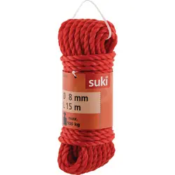 Veilige Betaling Koord gedraaid Rood 8mm
