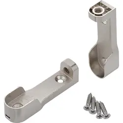 Kastroedehouder ovaal 30x15mm staal bovenmontage Nieuw