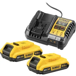 Beperkt Aanbod DeWALT DCB1104D2-QW XR accu starterset 18V Li-ion 2x2,0Ah