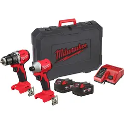 Milwaukee M18 BLCPP2A-402C combopack 18V 2x 4,0Ah Li-ion Express Levering