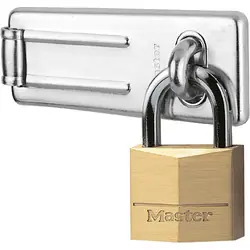 Master Lock grendel inclusief hangslot 40mm breed Rechtstreeks Van De Fabrikant