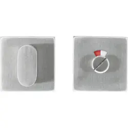 HDD Rozet Square WC garnituur Inox Beperkt Aanbod