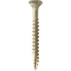 Forgefast universele schroeven platkop voldraad geel 4x40mm PZ2 Koop Vandaag