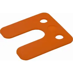 GB drukplaat met sleuf 2mm oranje Gecertificeerd