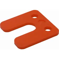 Voordeelprijs GB drukplaat met sleuf 5mm rood