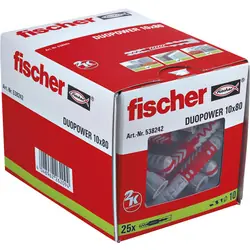 Nieuw Fischer Duopower pluggen 10x80mm