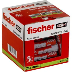 Fischer Duopower pluggen 12x60mm Aanbieding