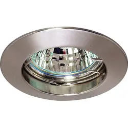 Merkproduct Inbouwspot rond vast IP20 GU10 Nickel Satin