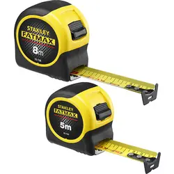 Hete Deal Stanley FATMAX® duopack rolbandmaat Blade Armor 5M + 8M