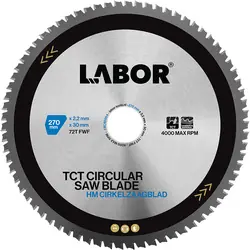 Tijdelijk Beschikbaar Labor zaagblad sandwichpanelen 270x30x2,2mm 72T*