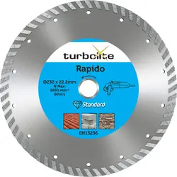 Beperkte Voorraad Turbolite Rapido diamantschijf universeel 230x22,2mm