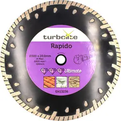 Turbolite Ultimate Rapido diamantschijf universeel 300x20mm Nu Kopen