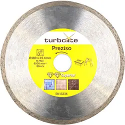 Turbolite Superior Preziso diamantschijf tegels 180x25,4x2,4mm Must-Have