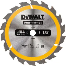 DeWALT cirkelzaagblad 184x16mm18T DT1938-QZ Seizoensaanbieding
