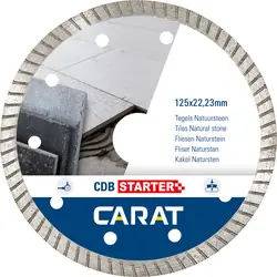 Weekendaanbieding Carat dia.zaag tegels/natuursteen cdb starter Ø115x22,23mm