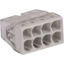 Wago lasklem 0,5 - 2,5mm² 8 polig grijs Koop Vandaag
