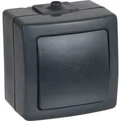 Aanbieding Kopp Nautic wipschakelaar wissel opbouw spatwaterdicht Mat antraciet IP44
