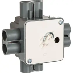 Beperkte Voorraad Attema centraaldoos ongelijk 5/8" (16mm) met deksel en haak