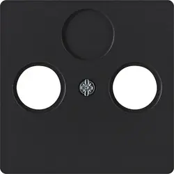 Kopp Paris centraalplaat radio/tv Mat zwart Must-Have