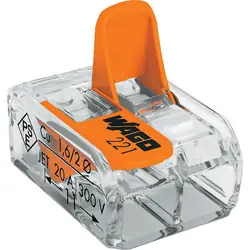 Wago verbindingsklem 0,14 - 4mm² 2-polig Shop Nu