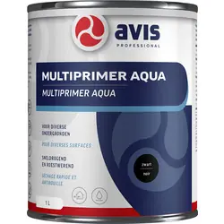Seizoensaanbieding Avis Multiprimer Aqua 1L zwart