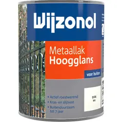Wijzonol metaallak hoogglans 750ml wit Merkproduct