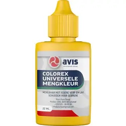 Aanbieding Avis Colorex universele mengkleur 22ml geel