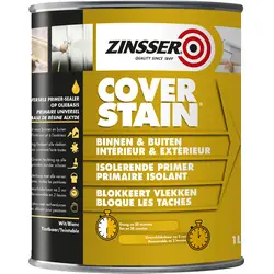 Zinsser Cover stain primer 1L wit Bestel Nu